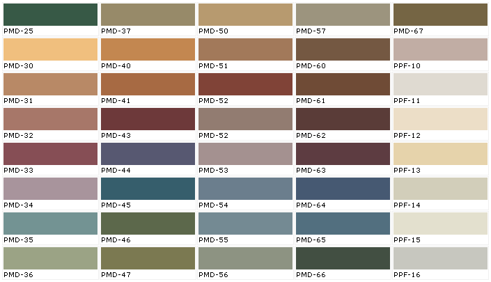 Behr Paint Color Chart
