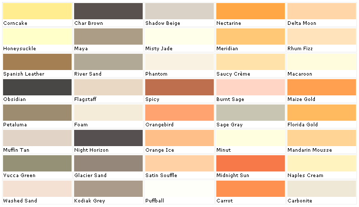 Pratt and Lambert Colors - House Paint Color - Chart, Chip, Sample